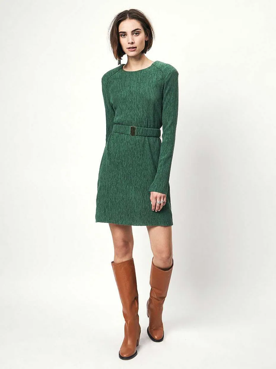 DANTE6 D6Anour Plisse Mini Dress Flash Sale