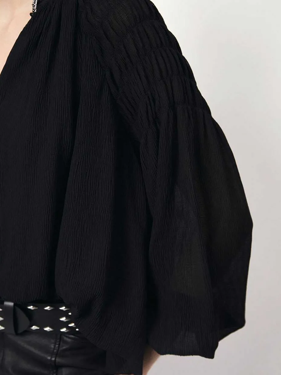 DANTE6 D6Aubrey Smocked Blouse Store