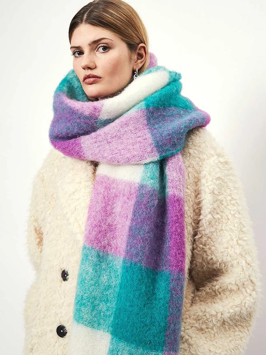 DANTE6 D6Blanchet Checked Scarf Clearance