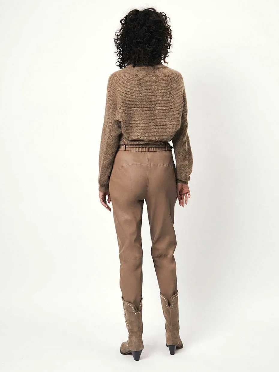 DANTE6 D6Farren Loose Leather Pants Clearance