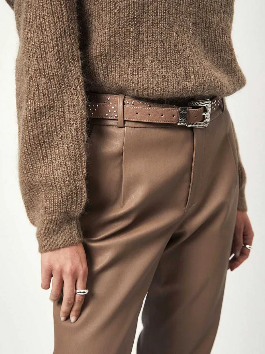 DANTE6 D6Farren Loose Leather Pants Clearance