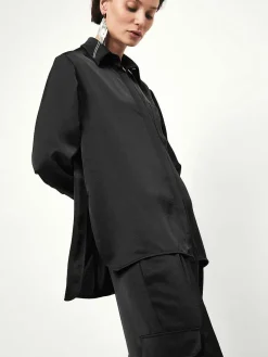 DANTE6 D6Harlow Satin Wide Pants Flash Sale