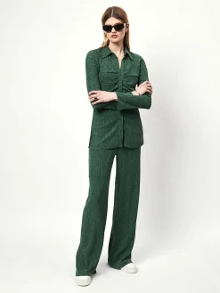DANTE6 D6Hoys Plisse Wide Leg Pants Flash Sale