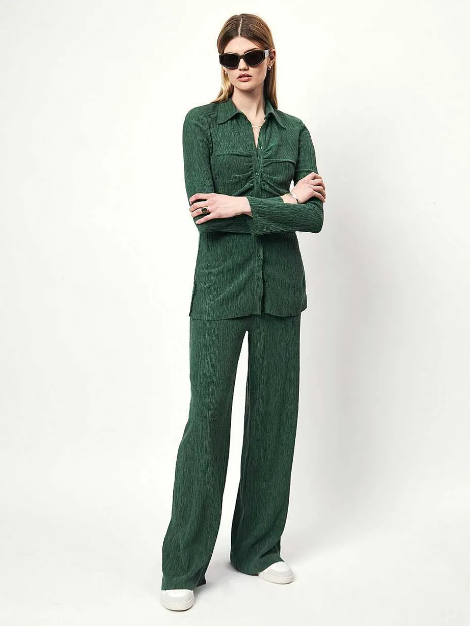 DANTE6 D6Hoys Plisse Wide Leg Pants Flash Sale