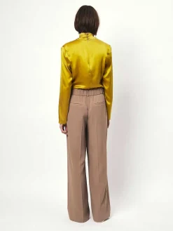 DANTE6 D6Ipsum Silk Drapey Top Shop