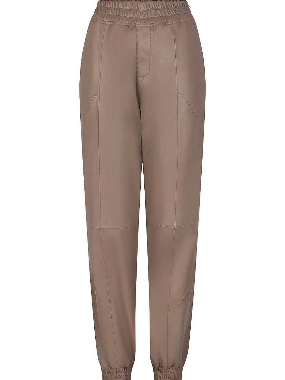 DANTE6 D6Kuno Leather Jogger Pants Discount