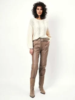 DANTE6 D6Kuno Leather Jogger Pants Discount