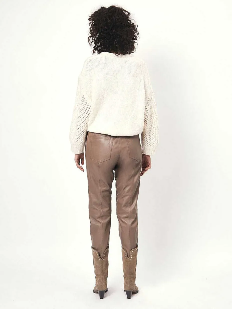 DANTE6 D6Kuno Leather Jogger Pants Discount