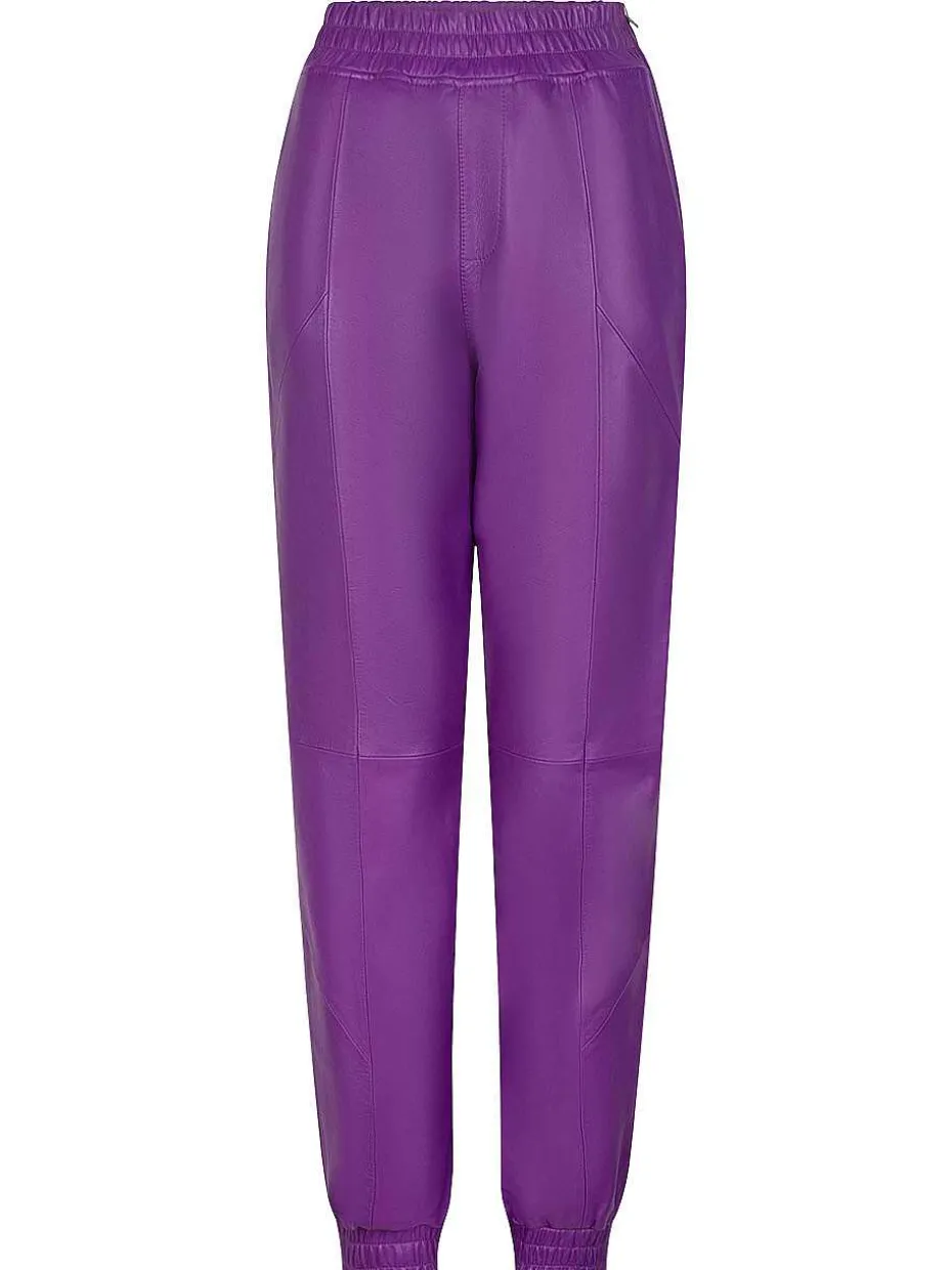 DANTE6 D6Kuno Leather Jogger Pants Fashion