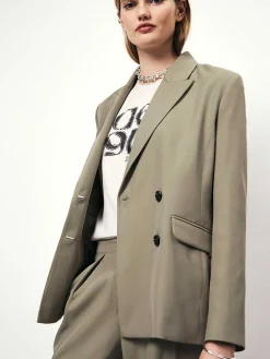 DANTE6 D6Lirio Double Breasted Blazer Best Sale