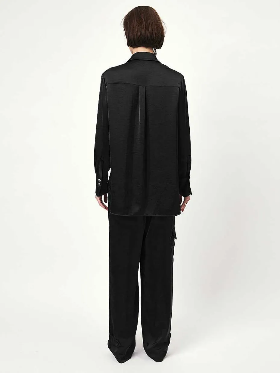 DANTE6 D6Louda Satin Long Shirt New