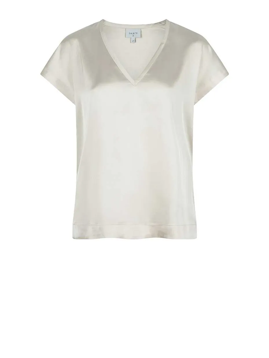 DANTE6 D6Luiza Satin V-Neck Top Best