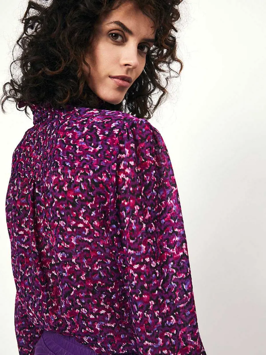 DANTE6 D6Moire Printed Blouse Sale