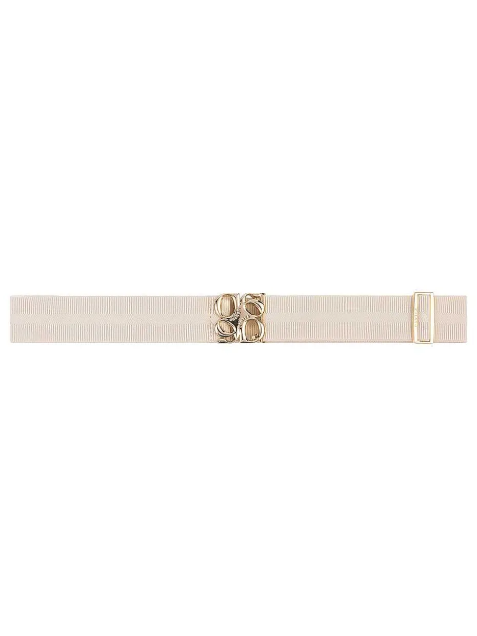 DANTE6 D6Motif Logo Tape Belt Gold Sale