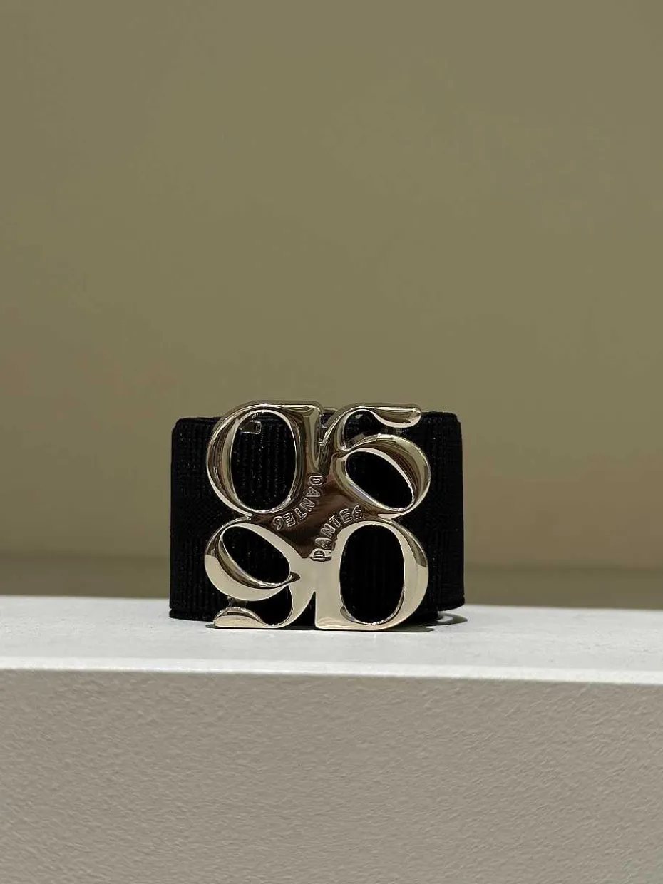 DANTE6 D6Motif Logo Tape Belt Gold Best Sale