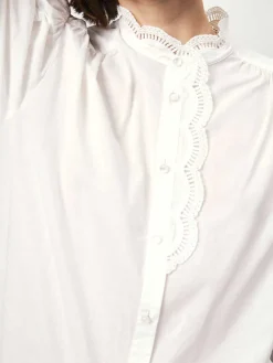 DANTE6 D6Rhea Sculped Lace Blouse New