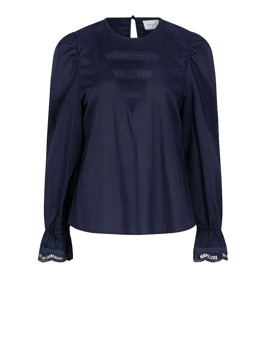 DANTE6 D6Shauna Smocked Lace Top Flash Sale