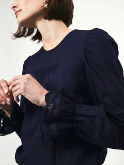 DANTE6 D6Shauna Smocked Lace Top Flash Sale