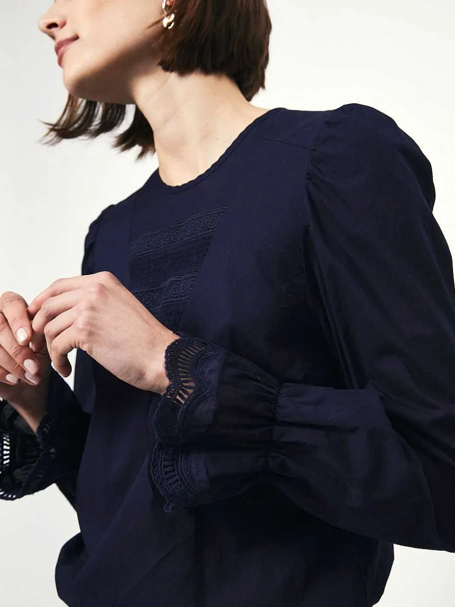 DANTE6 D6Shauna Smocked Lace Top Flash Sale