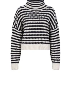 DANTE6 D6Veneto Stripe Turtle Sweater Store