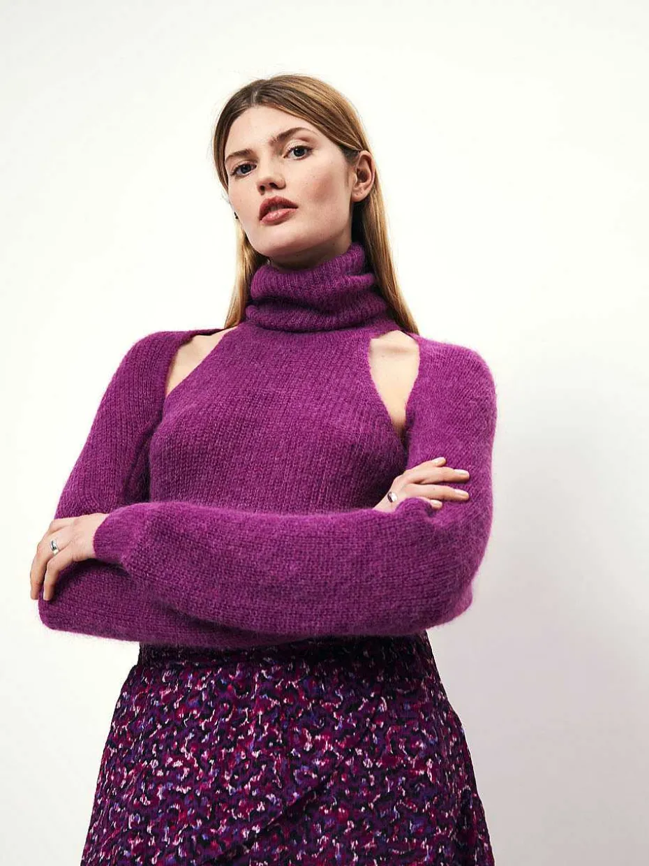 DANTE6 D6Yalena Halter Knit Sweater Discount