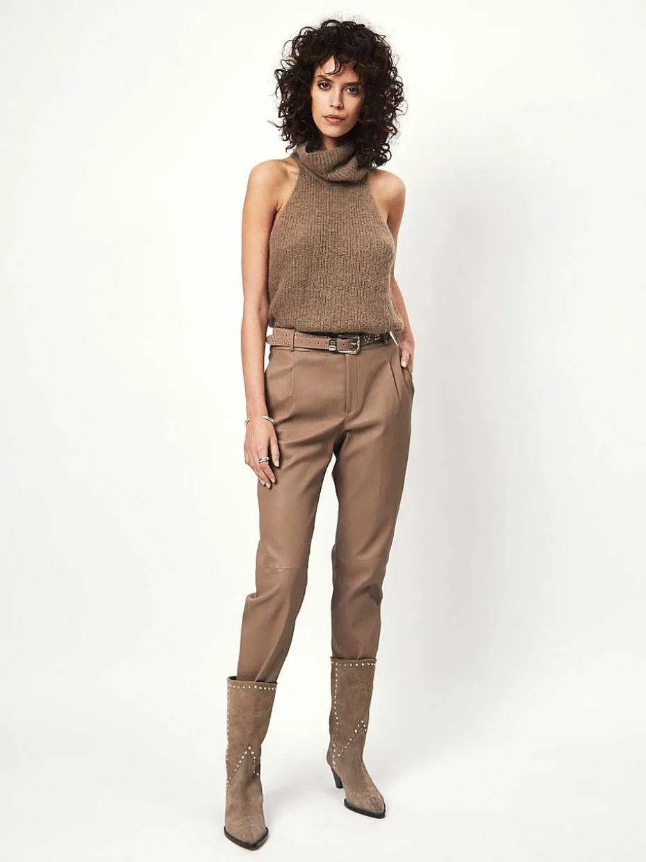 DANTE6 D6Yalena Halter Knit Sweater Fashion