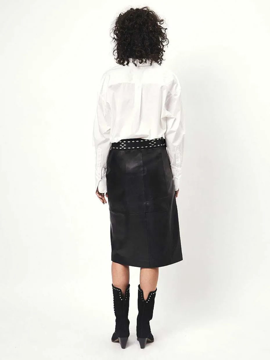 DANTE6 D6Yeva Leather Pencil Skirt Online