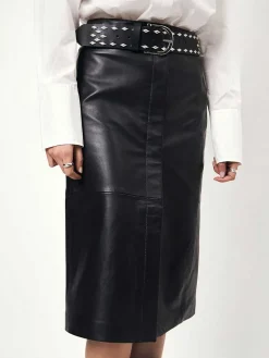 DANTE6 D6Yeva Leather Pencil Skirt Online