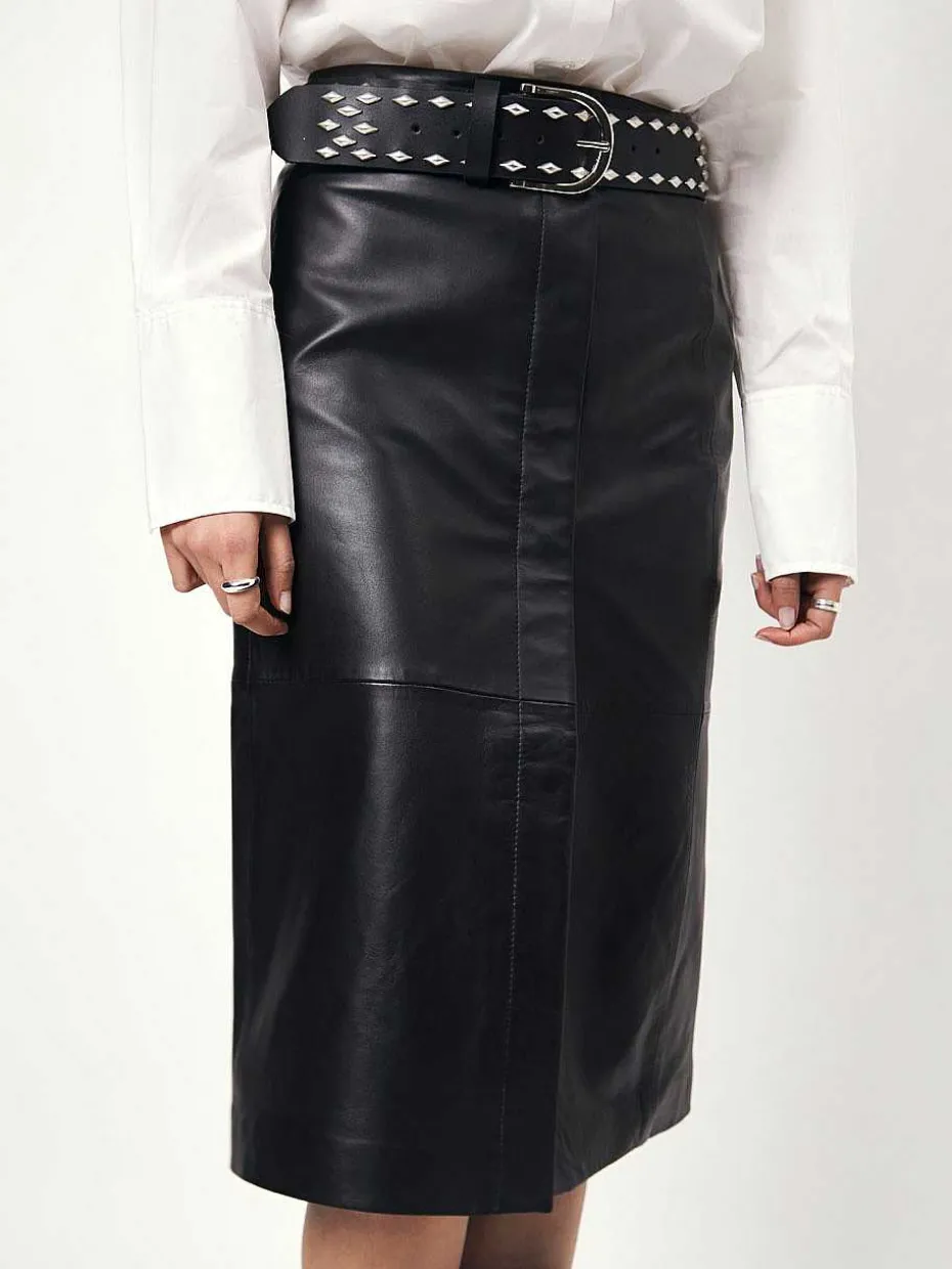 DANTE6 D6Yeva Leather Pencil Skirt Online
