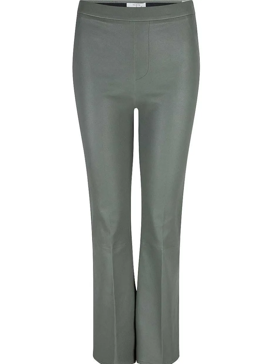 DANTE6 Tyson Crop Flare Leren Broek Discount